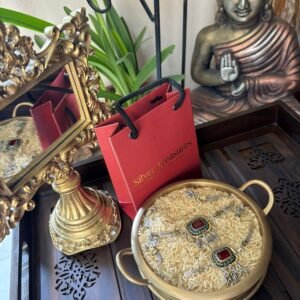 Dual Tone Ruby Anklets